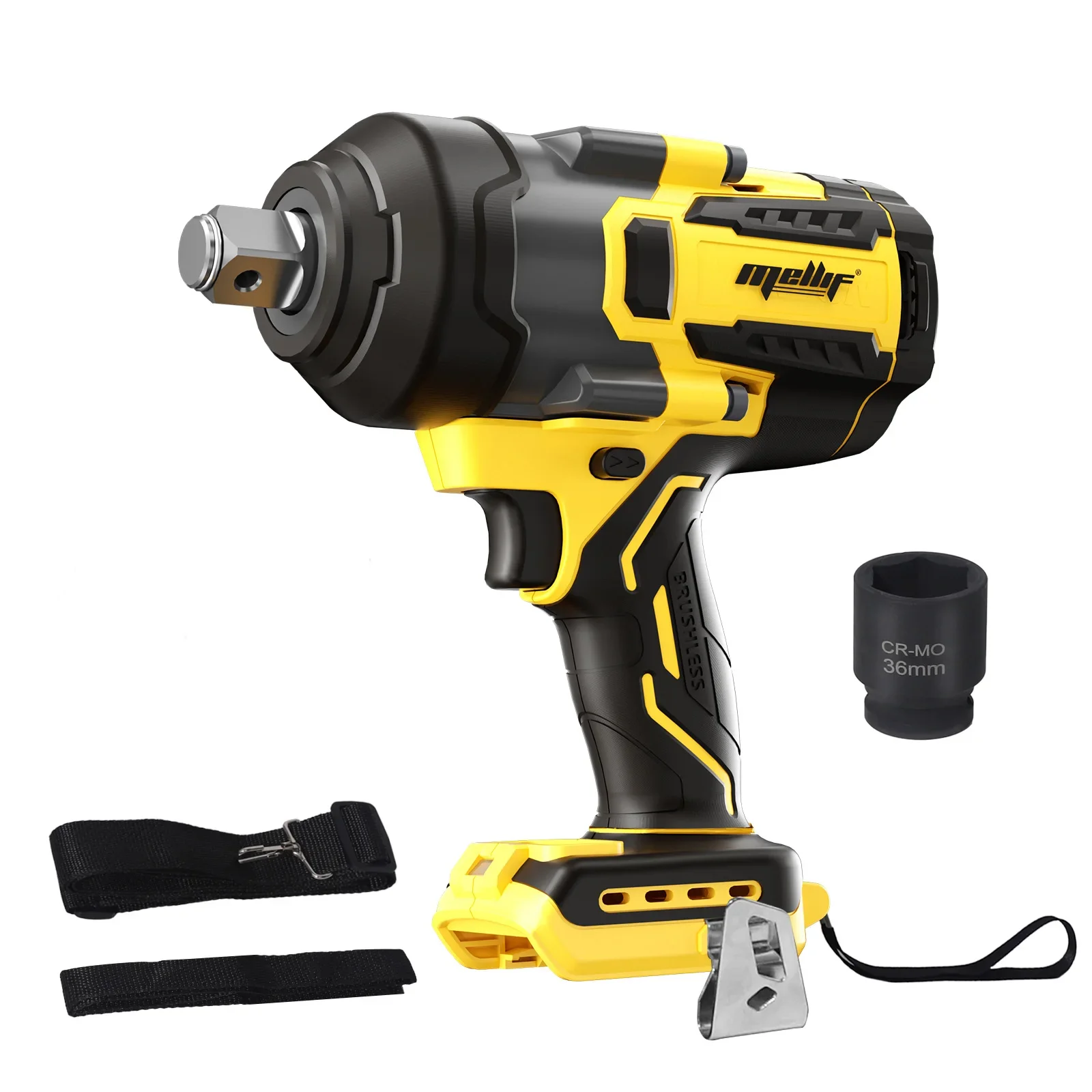 Cordless Impact Wrench Compatible with  18V 20V Battery High Torque Impact Gun, Brushless Power Impact Driver