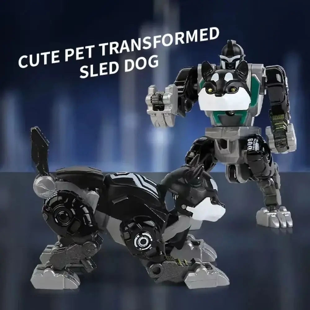クリエイティブ 2 で 1 変形ロボット犬犬可動変換ロボット玩具モデルおもちゃ漫画変形アクションフィギュア少年ギフト