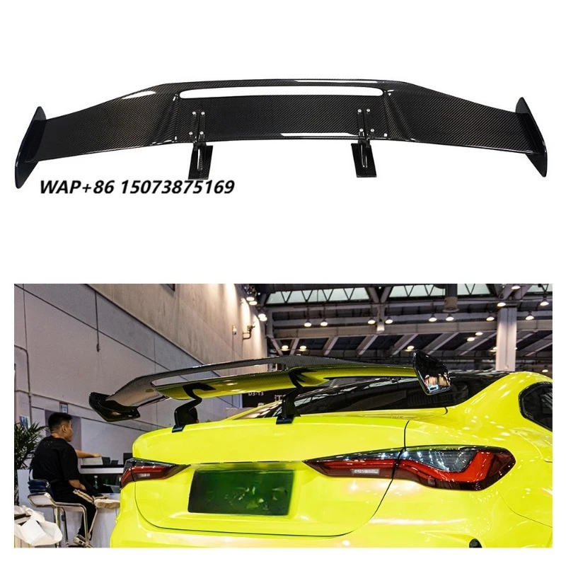High Quality Real Dry Carbon Fiber Car Trunk Spoiler Wing Auto Rear Spoiler for 4 Series G22 G23 2021-UP
