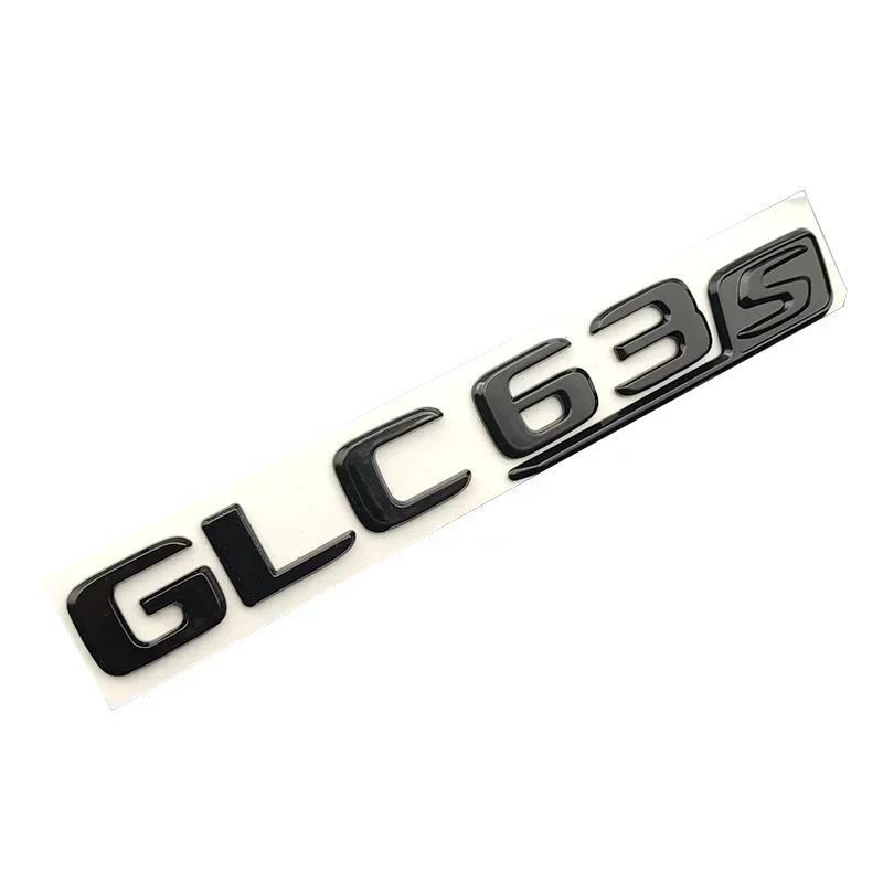 ثلاثية الأبعاد ABS كروم أسود شعار GLC63S شعار رسائل ملصق سيارة جذع شارة مائي لمرسيدس بنز GLC 63S AMG GLC 63 S اكسسوارات