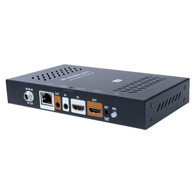 HSC-W  NDI POE USB h265 h264 Encoder Decoder with  Loop Out and TF card recording