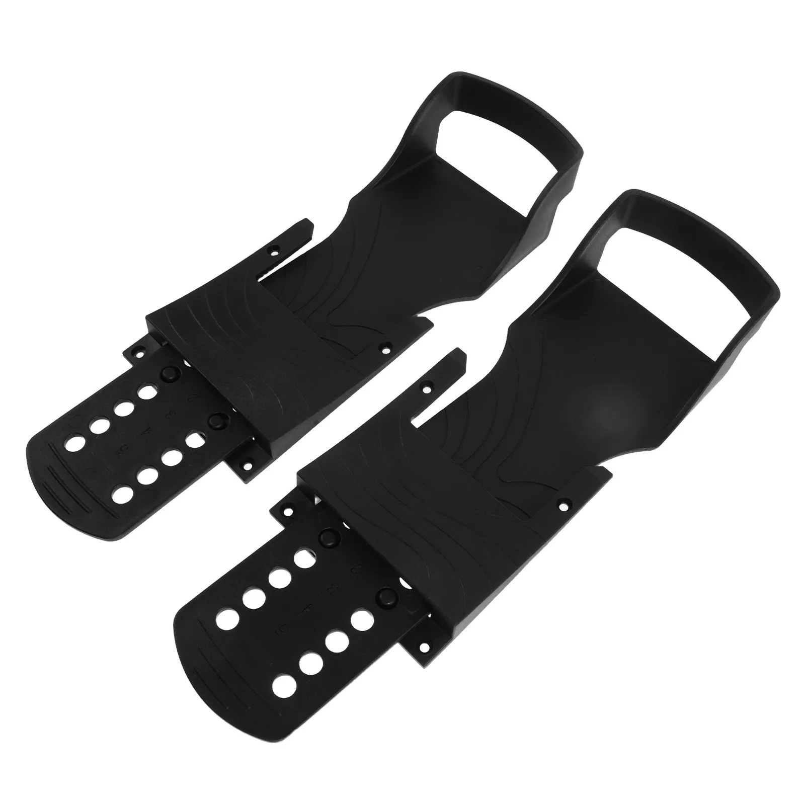 2Pcs Rowing Machine Foot Pedals Medium Size Ergonomic Non Slip Replacement Parts for Home Gym Rower Foot Straps Adjustable