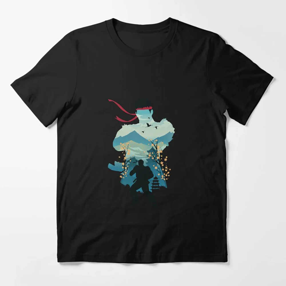 

Ryu 0128 Street Fighter 80s Cartoon Combat Videogame Gift t shirt Retro Arcade game Graphic Tee Y2K Clothes All size Tops