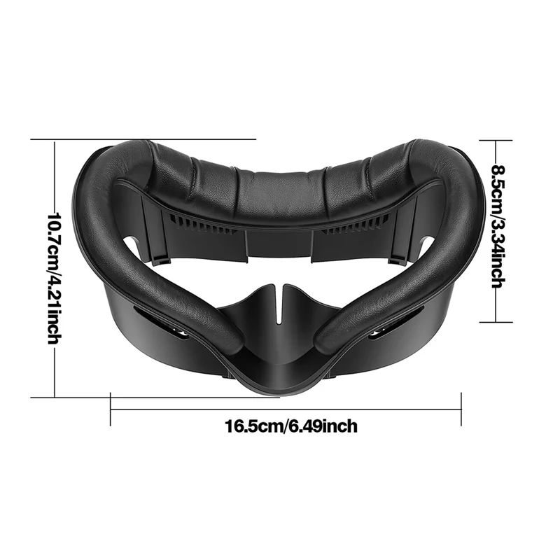 JABS-Penutup Masker Wajah untuk Meta Quest 3 Kulit PU Antarmuka Wajah Bantalan Pengganti Kain Sutra Es Versi Upgrade untuk Quest3