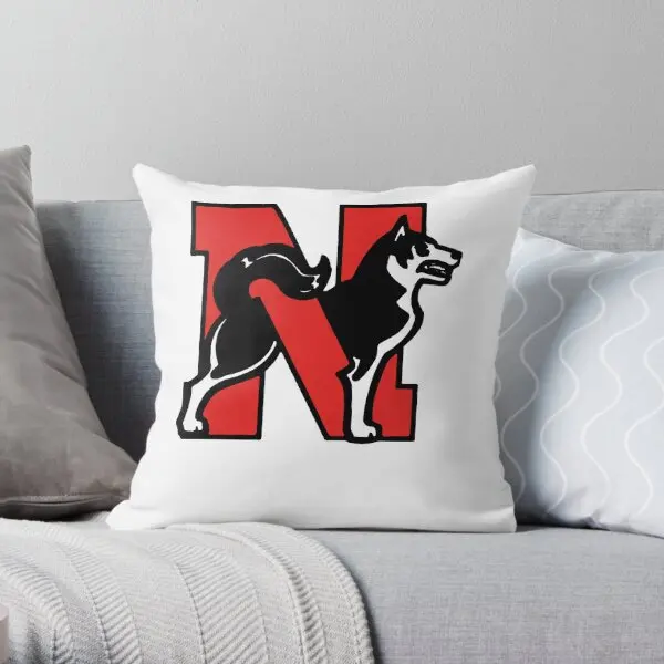 

Northeastern University Special Series 0 Printing Throw Pillow Cover Decorative Wedding Square Pillows not include One Side