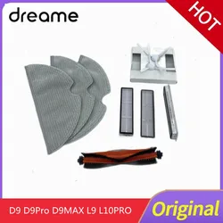 Original Dreame D9 D9pro D9MAX L9 L10pro Robot Vacuum Cleaner Accessories Main Brush Edge Brush Mop Filter Set