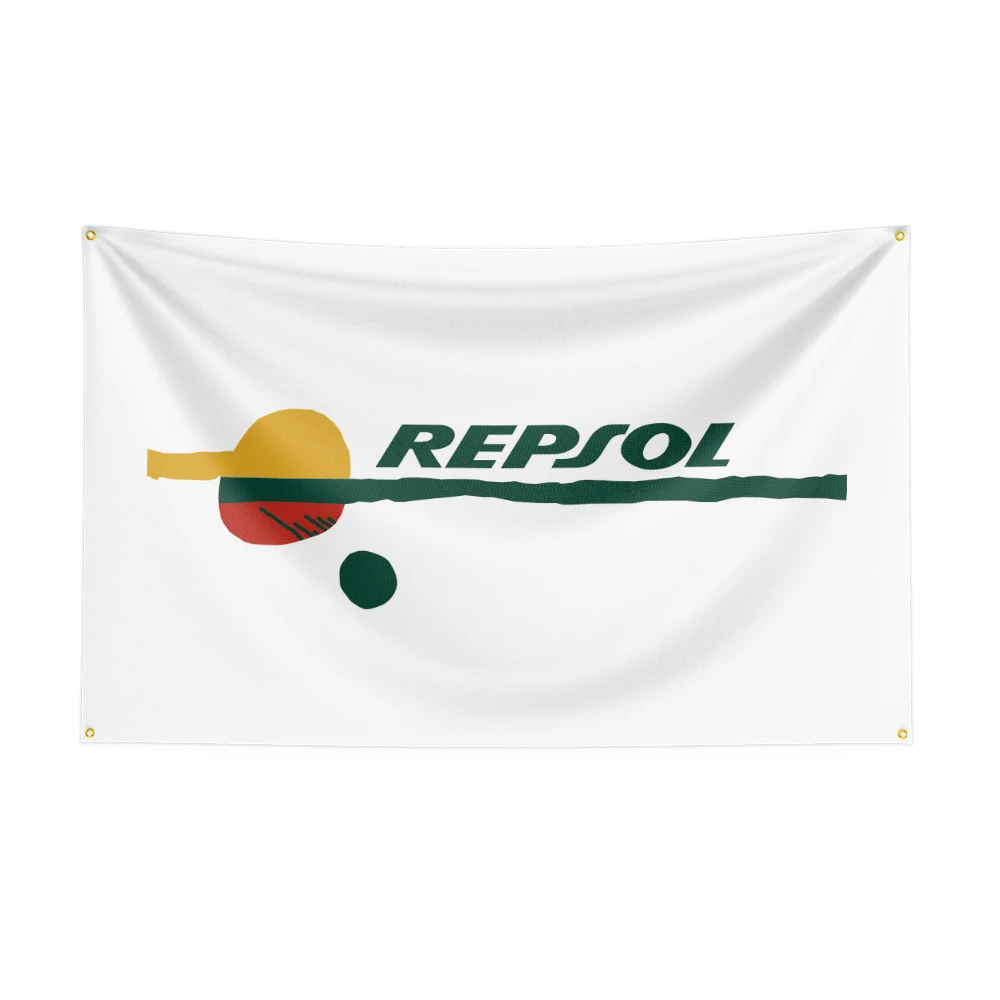 3X5Ft Repsols Racing Oil Flag For Decor