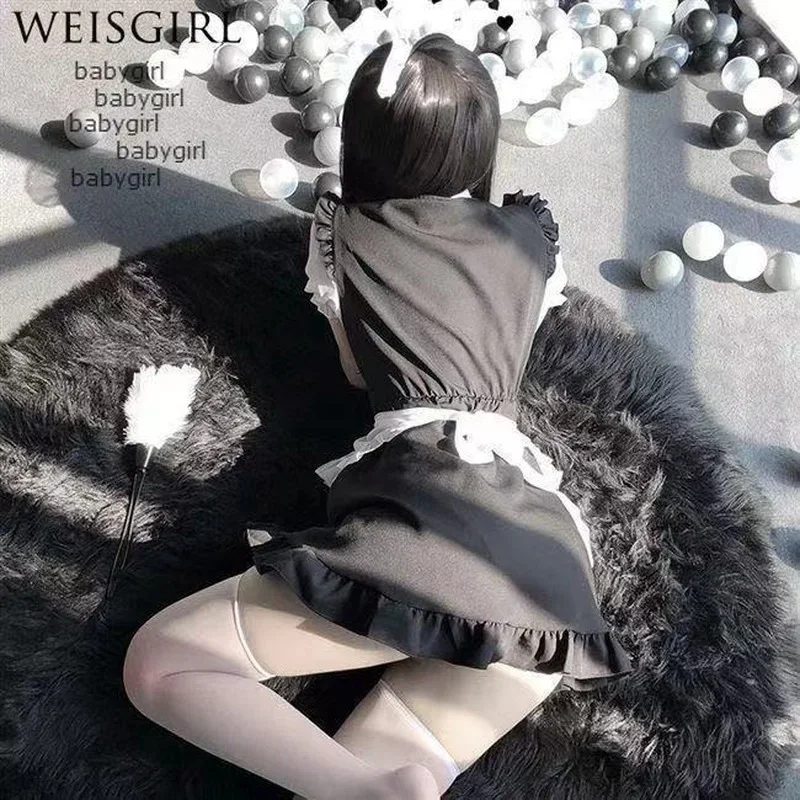 ชุดแม่บ้านญี่ปุ่นคอสเพลย์แม่บ้านเซ็กซี่น่ารักกระโปรงสั้นชุดโลลิต้า Dress Model Baru คริสต์มาสเสื้อผ้ากุลสตรีโกธิค2024