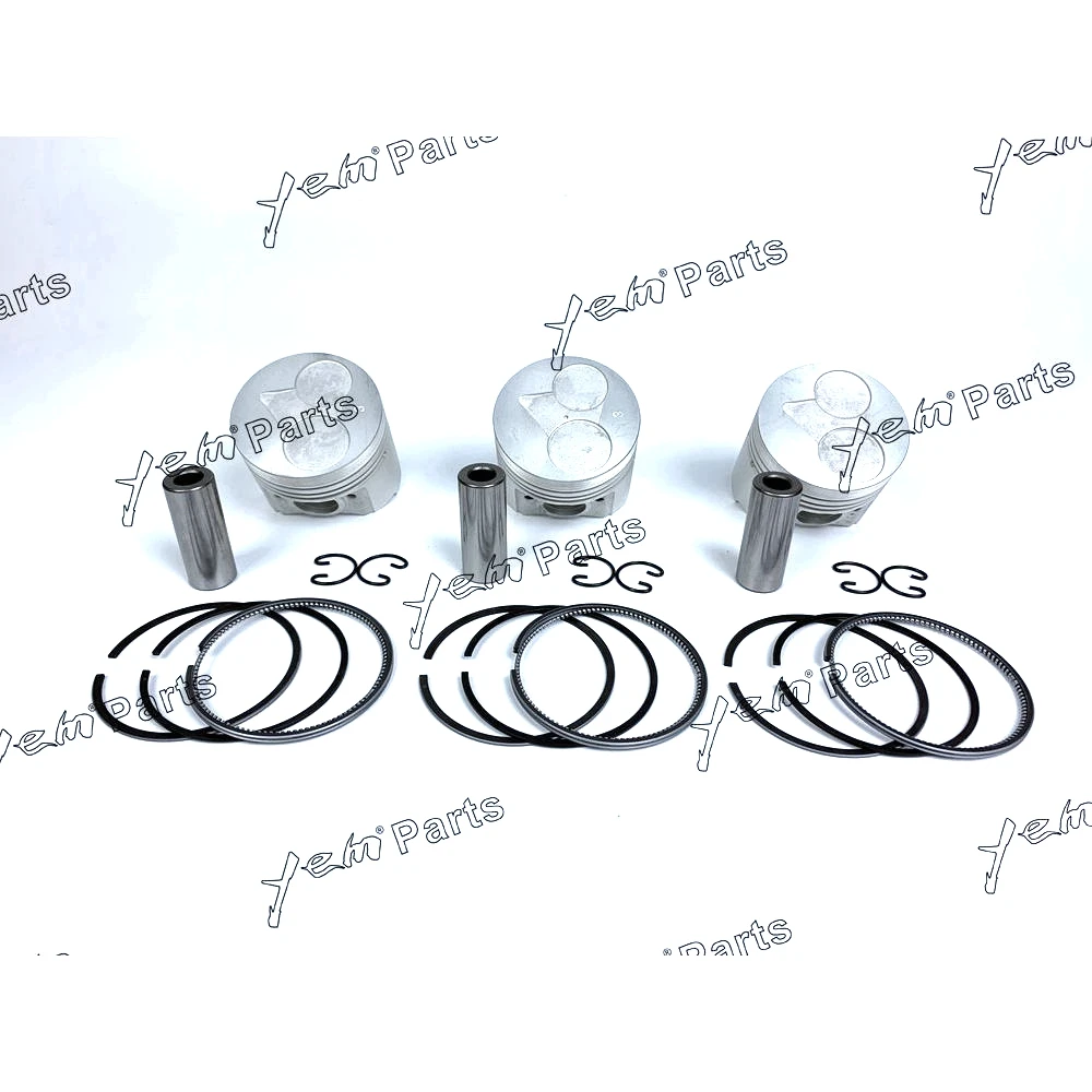 Made in China Piston + Ring Kit Set STD 67mm For Kubota D722 x 3 PCS