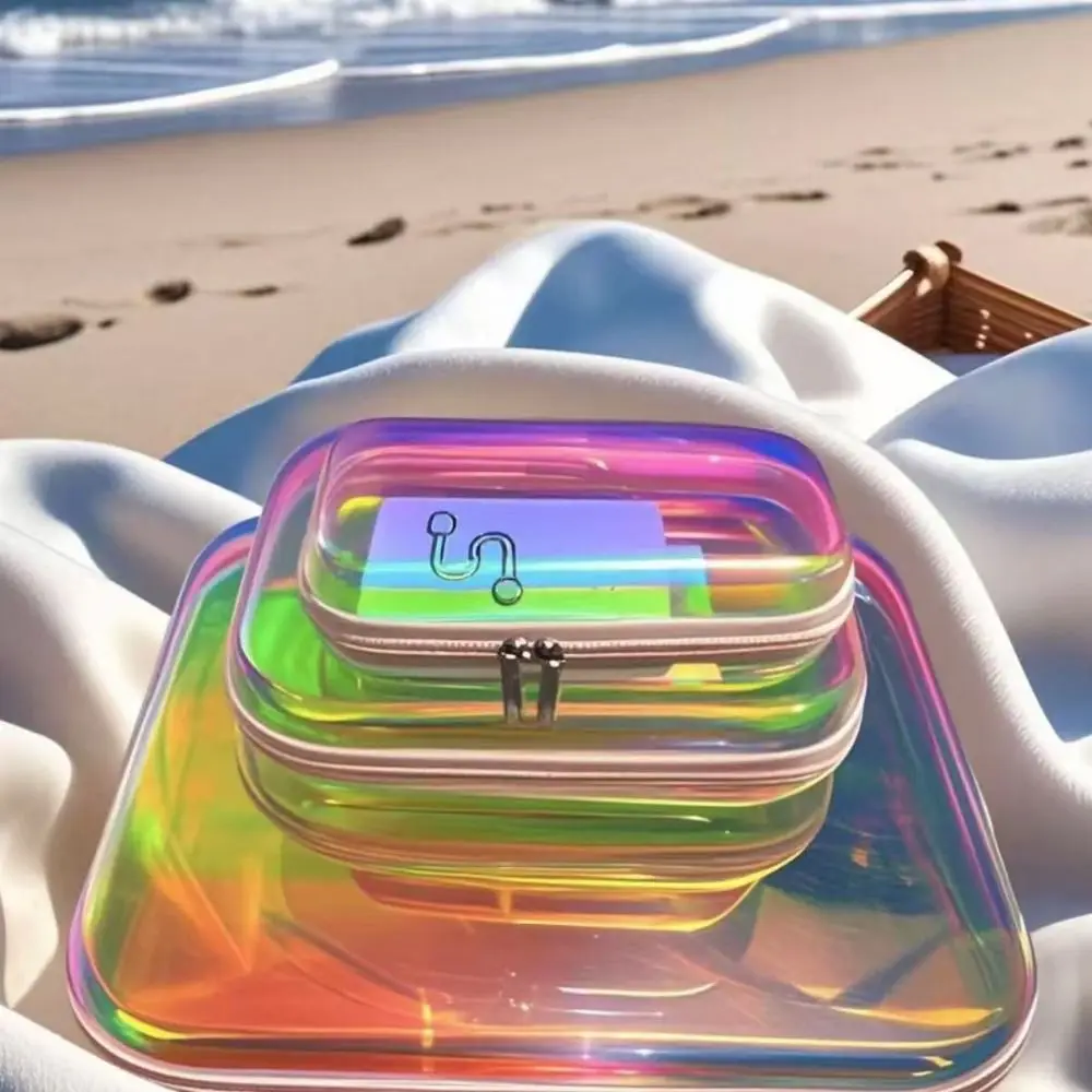 صندوق تخزين ليزر شفاف، تصميم منظم، صندوق تخزين شفاف بسيط، منظم سطح المكتب للمكتب المدرسي عالي الجودة #2