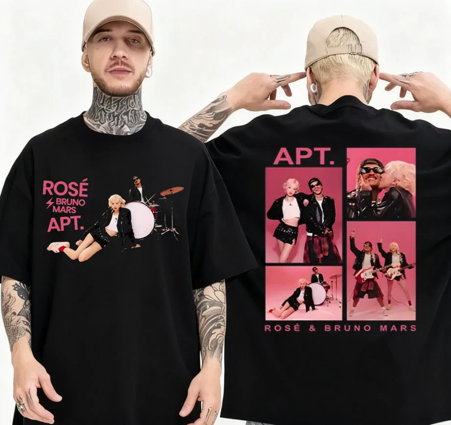 APT روز و برونو المريخ تي شيرت نمط جديد تصميم تحسس تي شيرت الرجال عالية الجودة القطن تي شيرت عادية فضفاض قمة الموضة