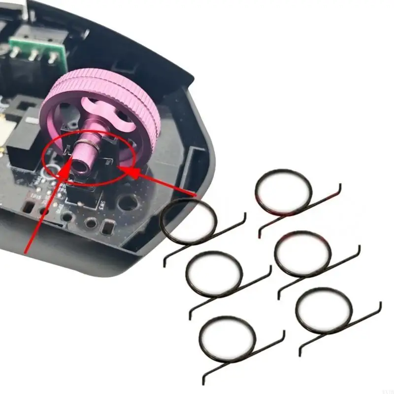 Replacement Mouse Wheel Rollers Preloaded Spring for G102 G304 G305 Repair Part 