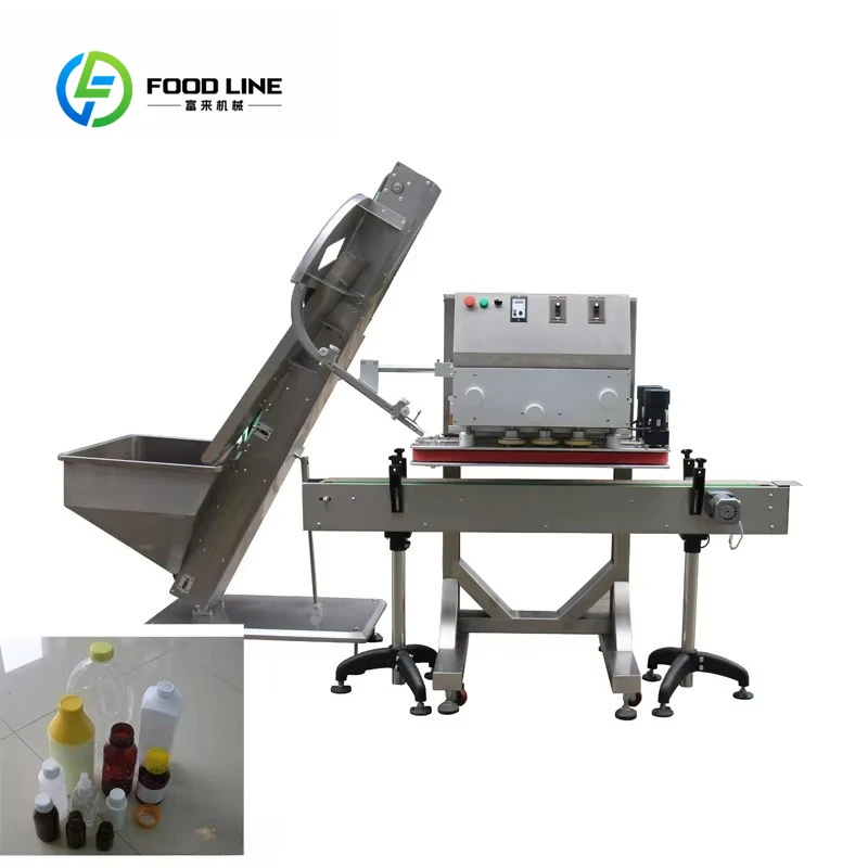 Full Automatic Linear Bottle Capper Customized For Plastic Glass Bottles Cap Closing Sealing Equipment High Efficiency