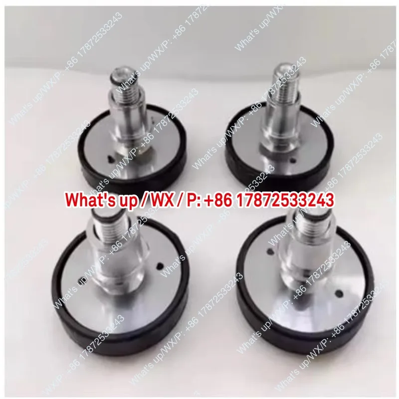 4 pieces of car lift rubber tray with raised feet and leg pads, shaft diameter 38mm