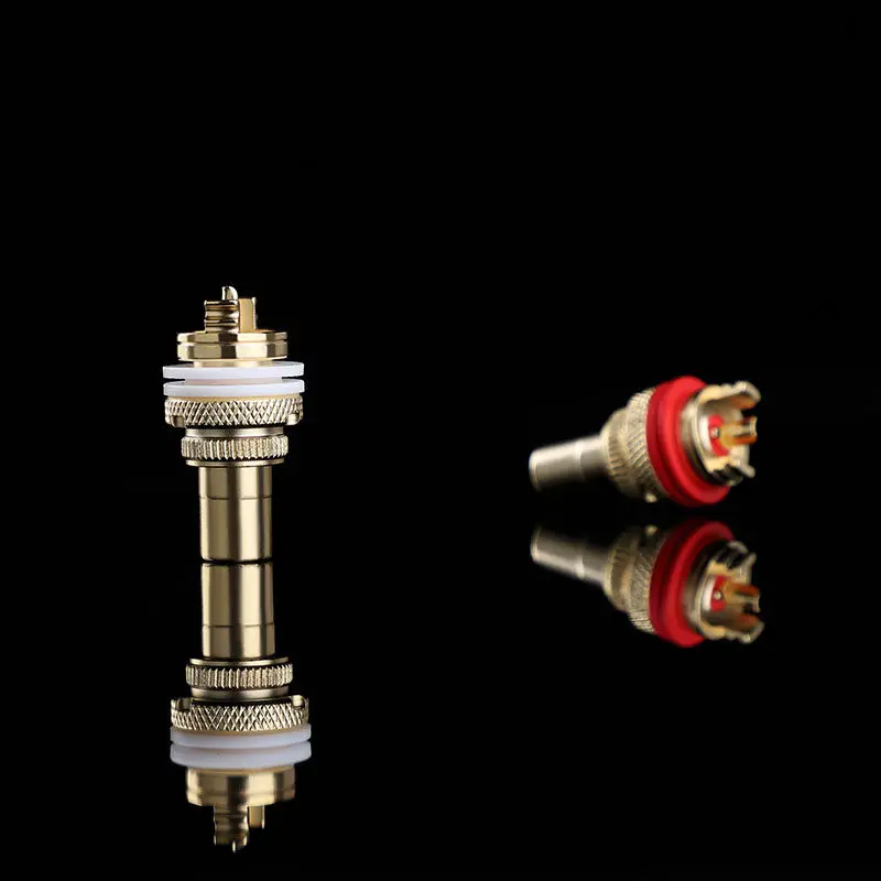 RCA Socket Oxygen-free Copper Gold-plated Teflon Gasket Signal Phono Female Socket Fashion Gold