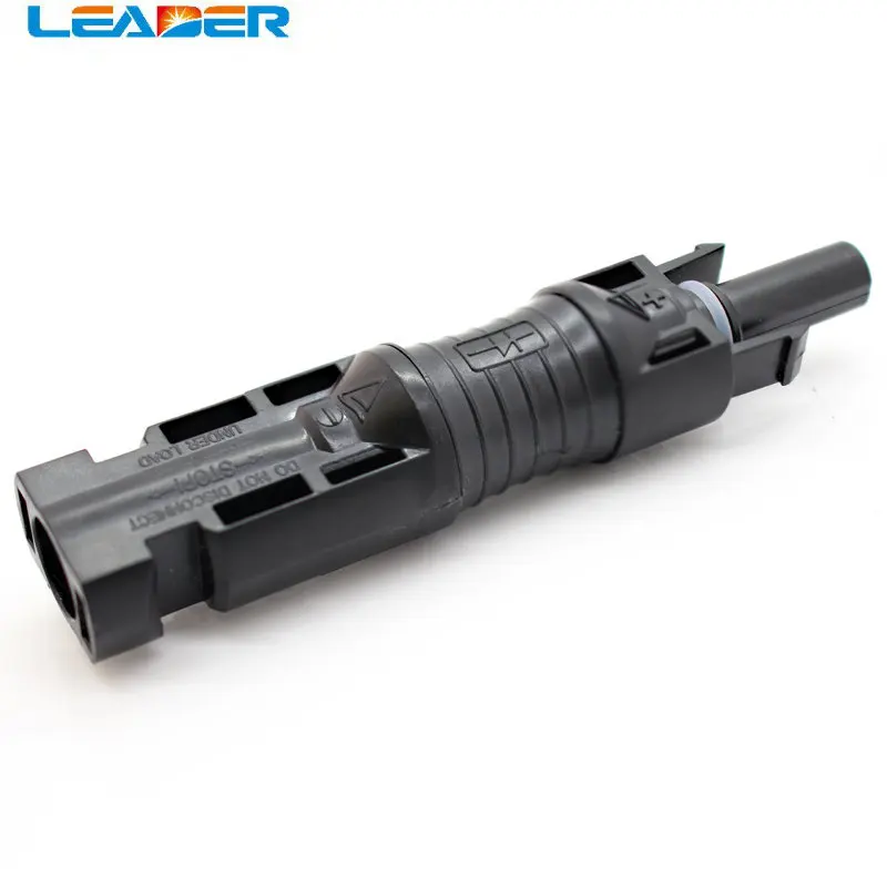 LEADER SOLAR 50 Pcs/lot New Design IP68 Fuse and DIODE Pv Solar Connector TUV 1000V DC / 600V DC TUV Approved LJ0134Solar