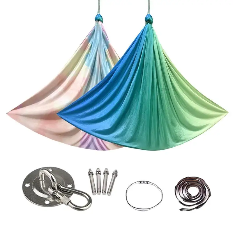 

Indoor Children's Elastic Sensory Hammock Portable Lightweight Stretch Yoga Swing Aerial Silks Fitness Hammock For Kids Adults