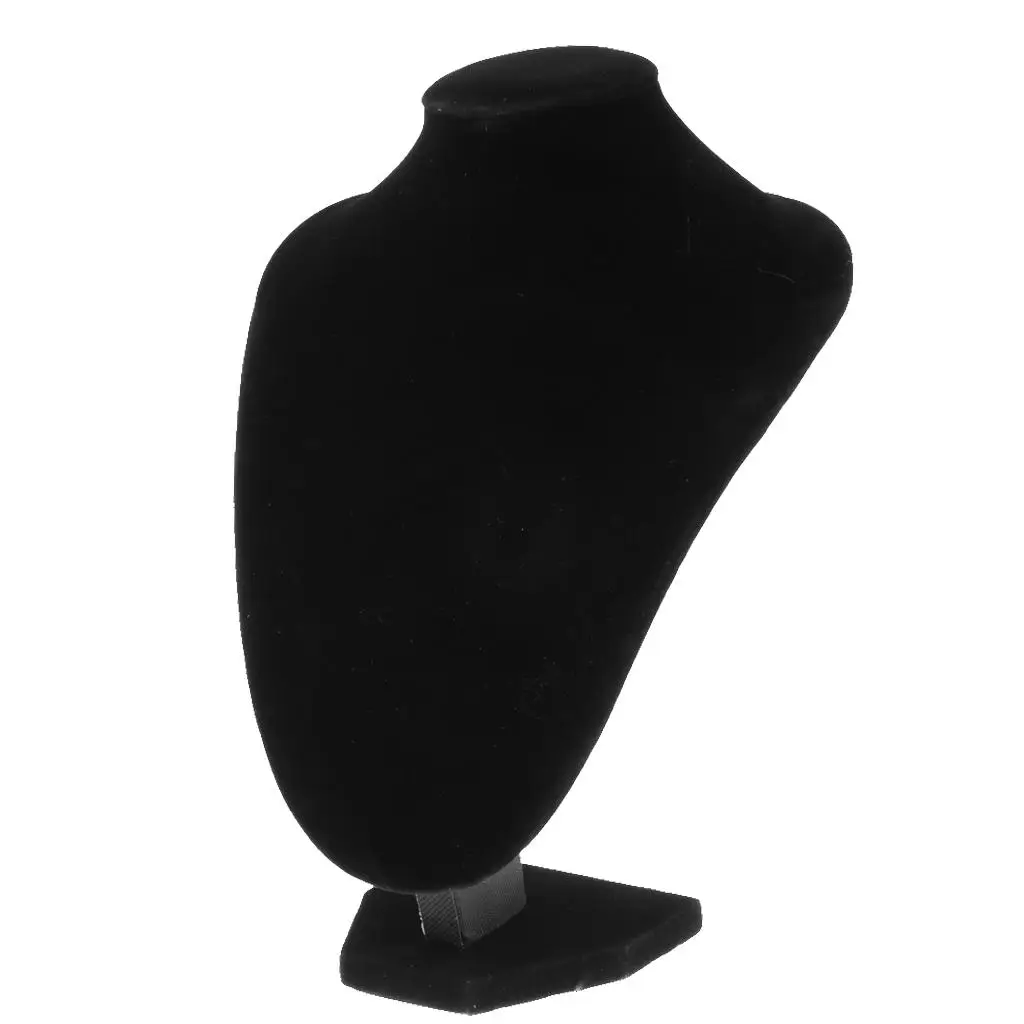 Velvet Jóias Display Bust Mannequin Stand, Colar Titular, Pingente Rack, 4 Tamanhos