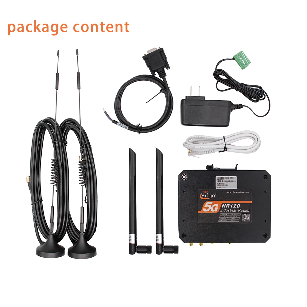 ZXY Yifan NR120-R الصناعية 5G RedCap IoT راوتر ثنائي الشريحة فشل مودم 300Mbps GRE/IPSEC WEP التشفير VPN جدار الحماية X35 رقاقة #6