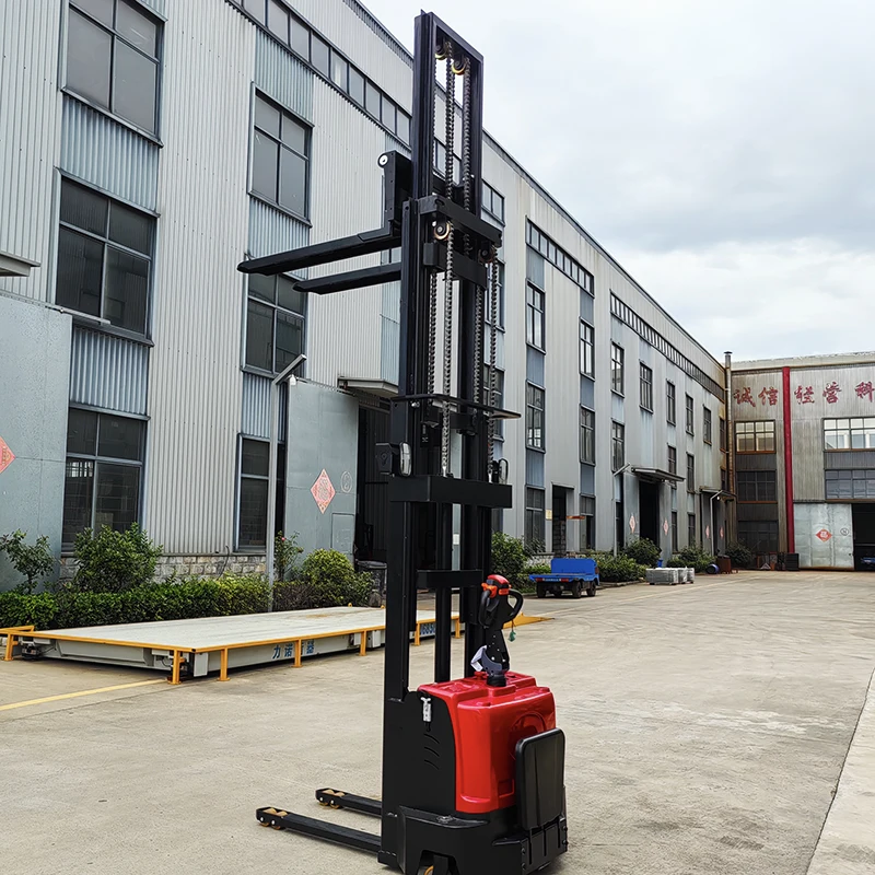 All-electric stacking station driving walking high stacking forklift battery hydraulic lift truck 1.5/2 tons 456 meters