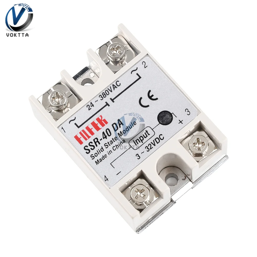 Solid state Relay SSR-40DA SSR-100DA SSR-75DA SSR-60DA 40A 100A 75A 60A Relay Module MOS Switch Timer Solid State Relay