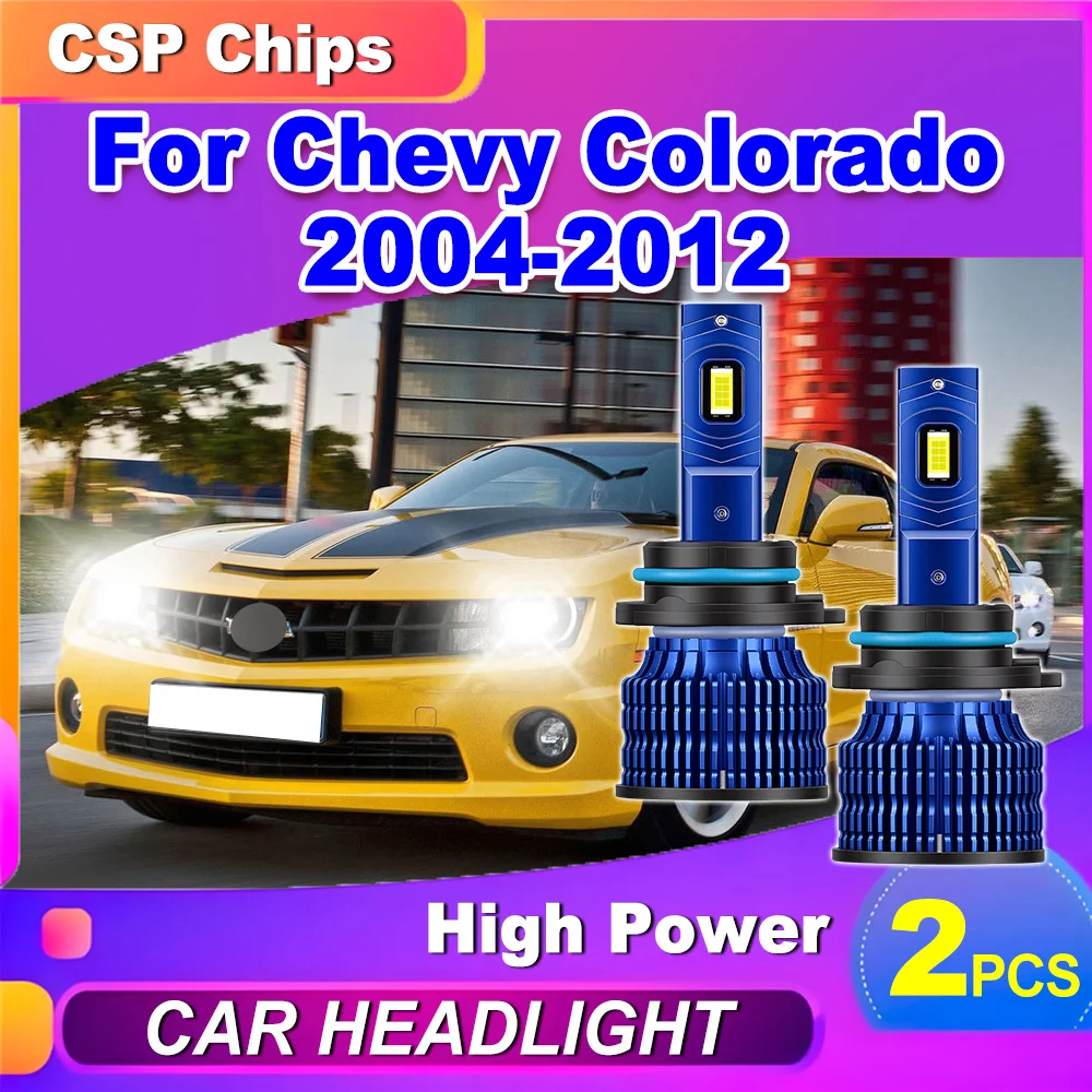 

2 шт. автомобильных светодиодных фар с чипами 3570 CSP, 150 Вт, 6000K, белый свет, Canbus без ошибок, 12В, для Chevrolet Colorado 2004-2012