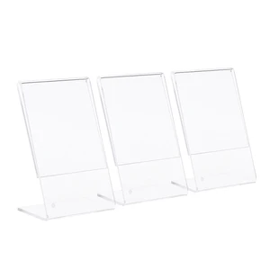 3 buah Dudukan Mini Transparan Bingkai Foto Akrilik Bentuk-L 3" untuk Fujifilm Instax Mini 8 8+ 70 7s 90 25 26 50s 9 Film SP-1 SP-2 10 casing fujifilm instax mini 7s penjualan terbaik - №