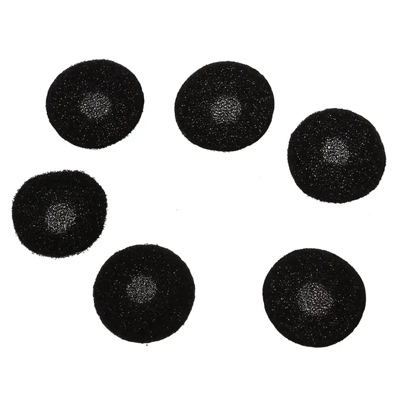 Almohadillas negras de esponja para auriculares, cubierta de repuesto, 100 unidades