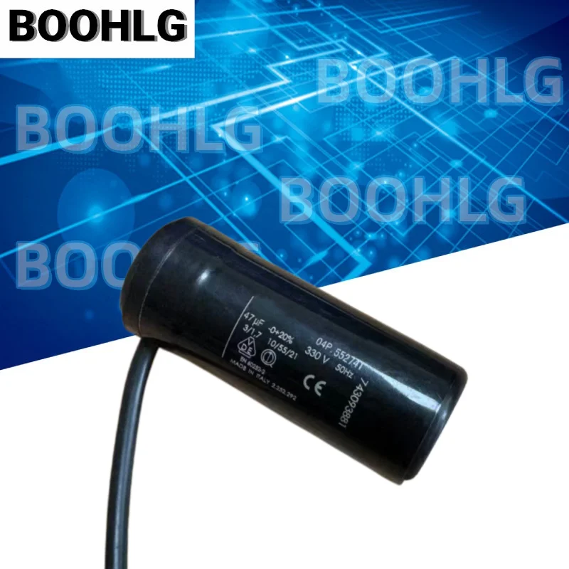 1PCS Genuine Original Imported Capacitor 04P.552741 330V 47UF Fan Compressor Motor Start Run Replacement Capacitor
