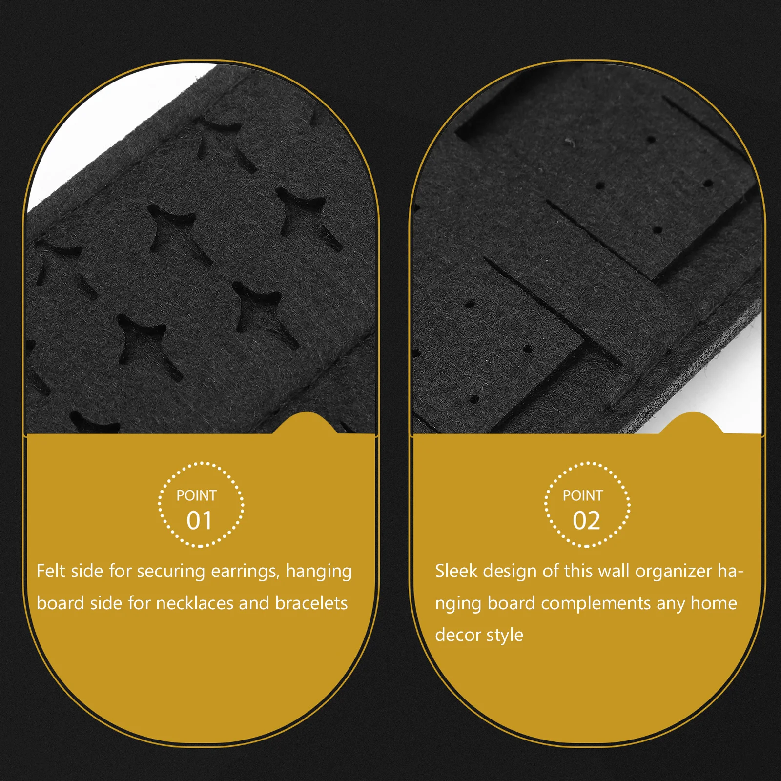 

Hanging Earring Holder Wall Earring Organizer For Women Jewelry Storage Display Board Dual-Sided Design Space-Saving