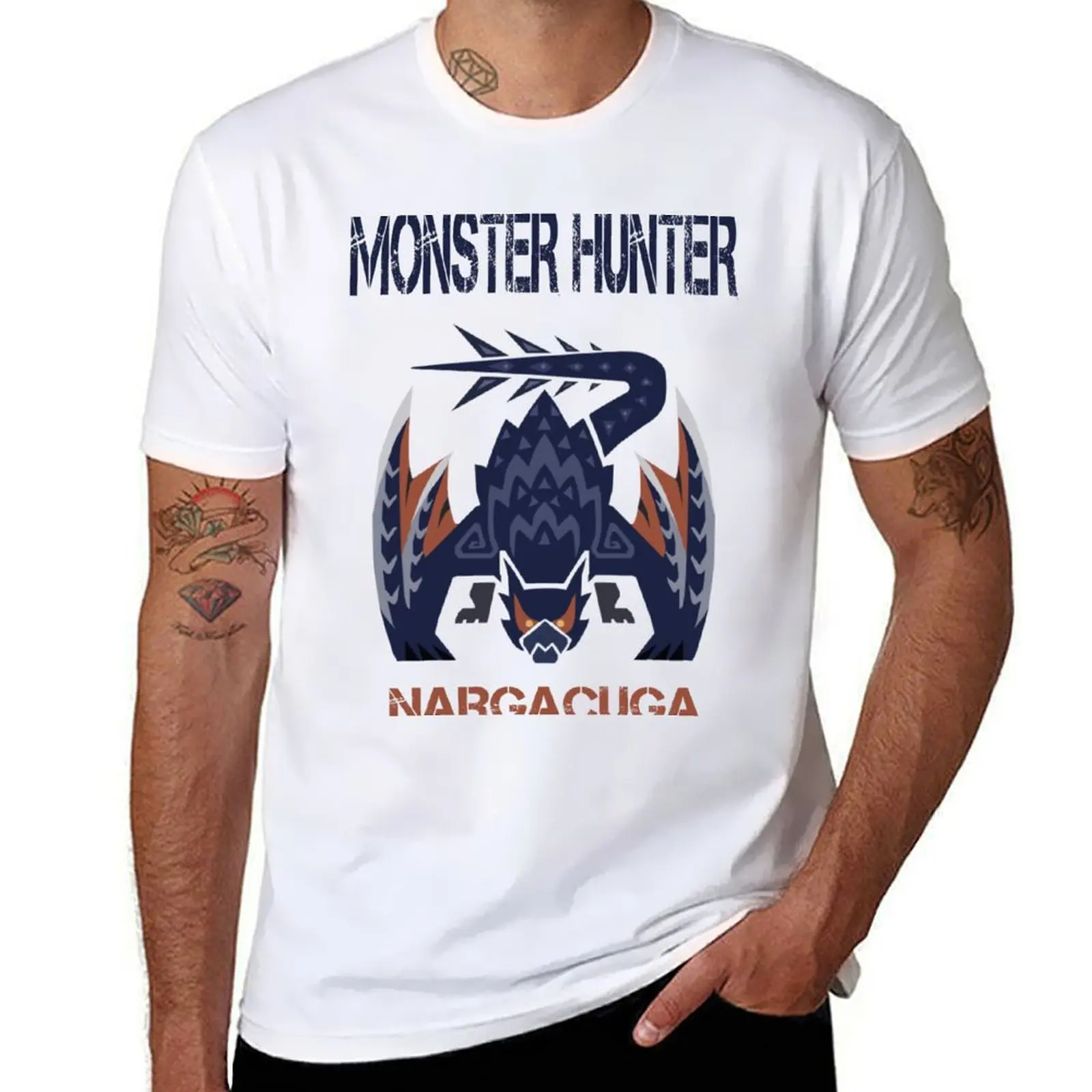 

Monster Hunter Nargacuga T-Shirt funny gifts cotton man t-shirts shirts graphic tees clothing for men