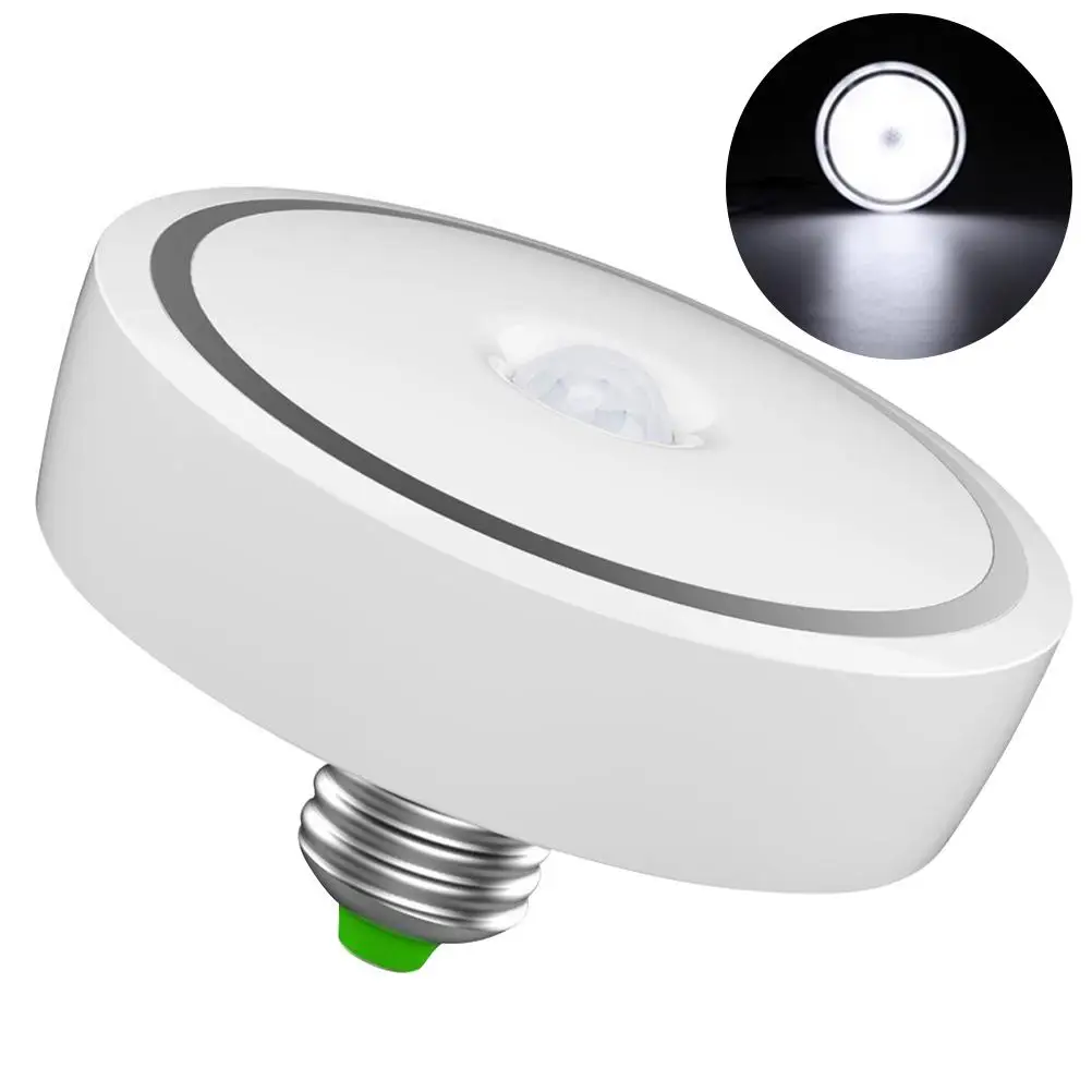 

12W Sensor LED Bulb Motion Detection Light Night Lamp Stairs Walkway Energy Saving Automatic On Off Dusk Indoor Body