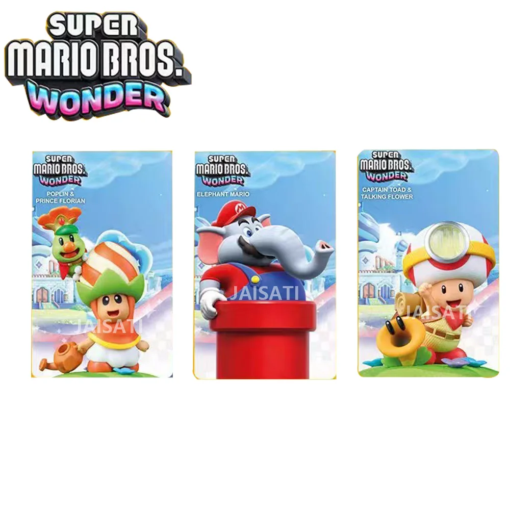 NUEVO Tarjeta Super Bros Wonder ELEPHANT CAPTAIN TOAD &TALKING FLOWER POPLIN &PRINCE para Switch