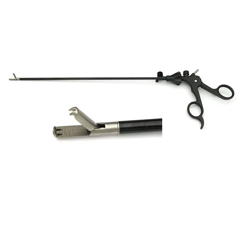 Laparoscopic Forceps 2+3 Rat Tooth Grasping Forceps Single Action ,Head Length 21mm Reusable Laparoscopic Forceps