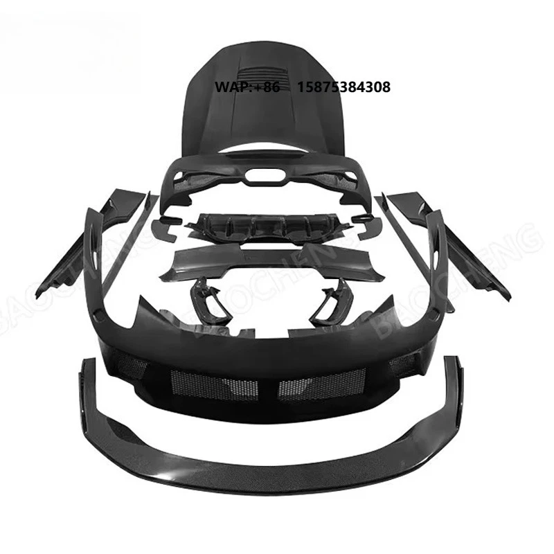 Factory Price High Quality Car Body Kit for 458 Update to PD Style Bodykit 2009+ Front Rear Bumper Side Skirts Front Lip