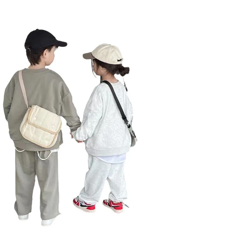 2025 ربيع جديد الأطفال ملابس طويلة الأكمام مجموعة الفتيان الفتيات إلكتروني طباعة البلوز + السراويل 2 قطعة دعوى الاطفال ملابس رياضية غير رسمية #6