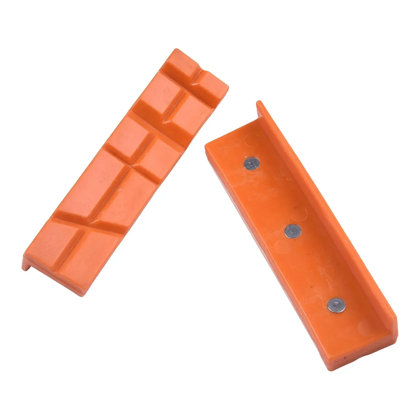 2 Stuks 4/5/6 Inch Bankschroef Kaak Pads Multifunctionele Rubber Magnetische Zachte Pad Kaak Voor metalen Bankschroef Bench Machine Tools Houtbewerking