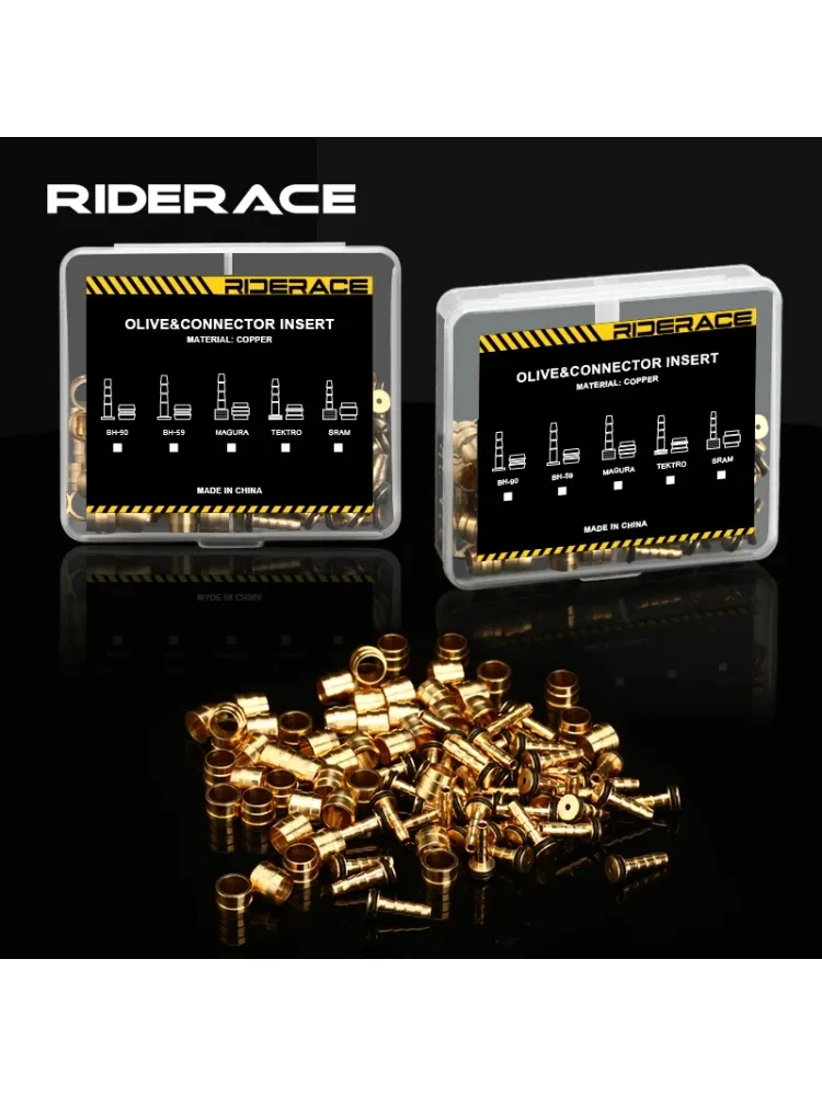AliExpress riderace RIDERACE Bicycle Brake Olive Set For SHIMANO BH90 BH59 SRAM Brake Insert Needle Bike Hydraulic Disc Brake Hose Connector 50 Sets