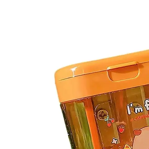 크리 에이 티브 학생 연필 깎이 편지지 야외 스케치 휴대용 미니 수동 연필 깎이 Capybara 더블 홀 귀여운