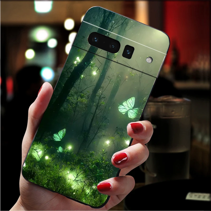 

Forest Night Butterfly tree Moon Phone Case For Google Pixel 10 9 Pro XL 9A 8 7 6 Pro Pixel 8A 7A 6A Pixel 8 7 6 5