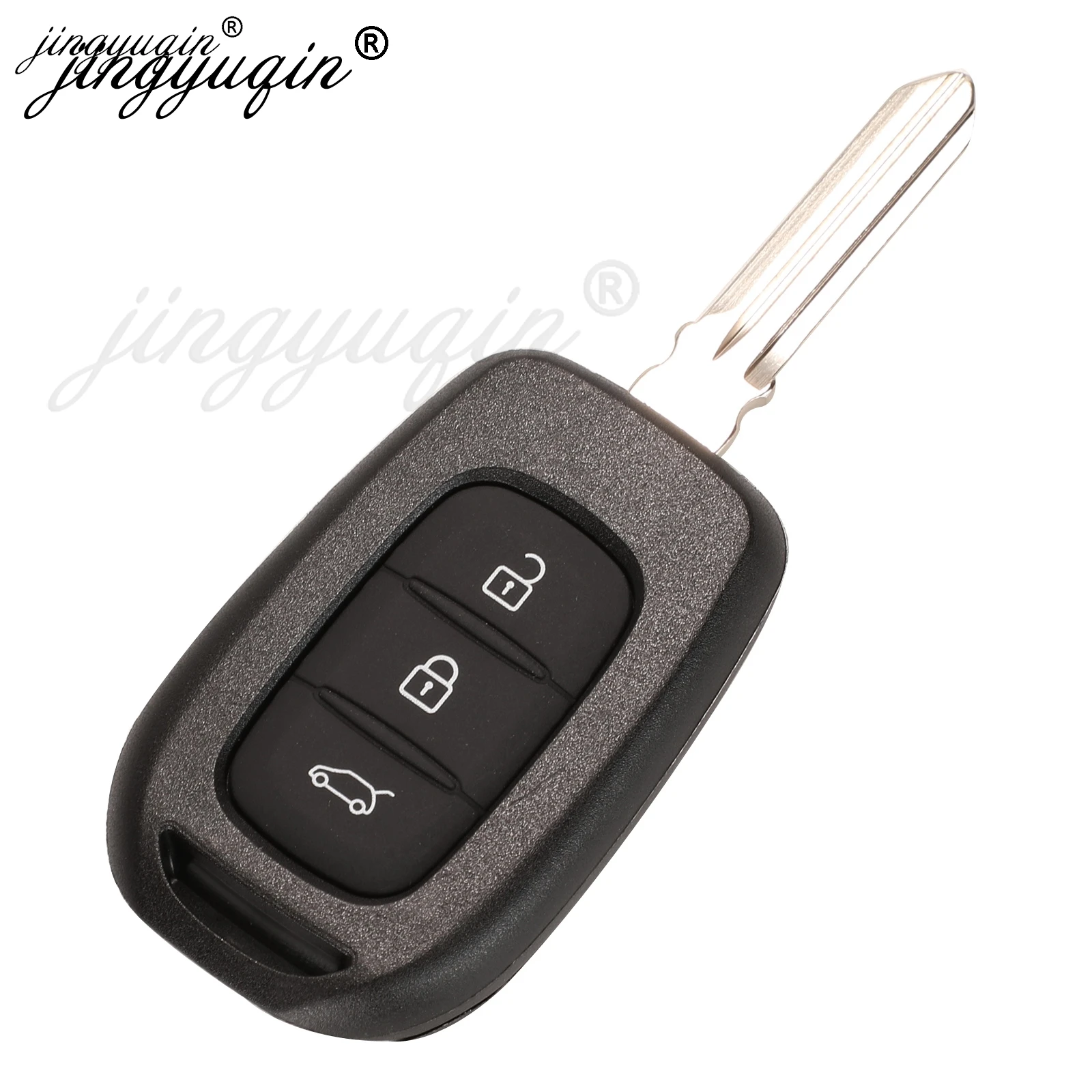 jingyuqin 3Buttons Remote Car Key Fob Shell for Renault Symbol Logan Trafic Dacia Duster HU136te VAC102 VA2 Replacement Key Case