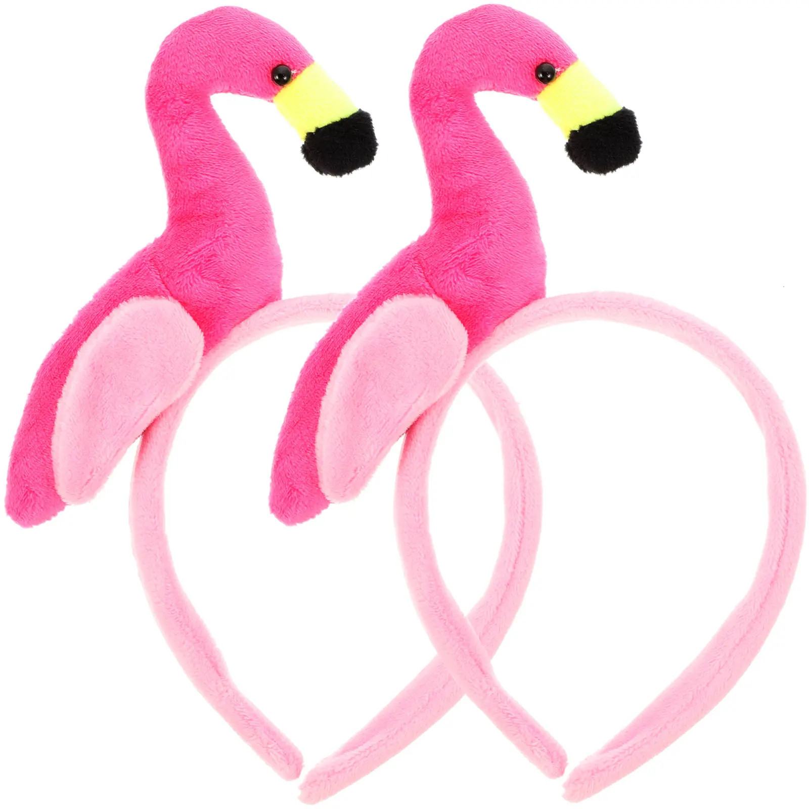

2Pcs Unique Flamingo Headband Festive Hair Hoops for Women Theme Costume Accessories Lightweight Wear