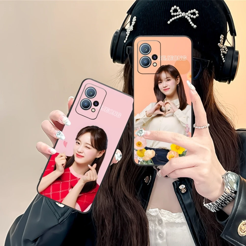 Cute Kim SeJeong Mobile Cell Phone Case for Huawei P60 P50 P40 P30 P20 P10 P9 P8 Pro Lite Plus Black Soft Phone Cover Shell