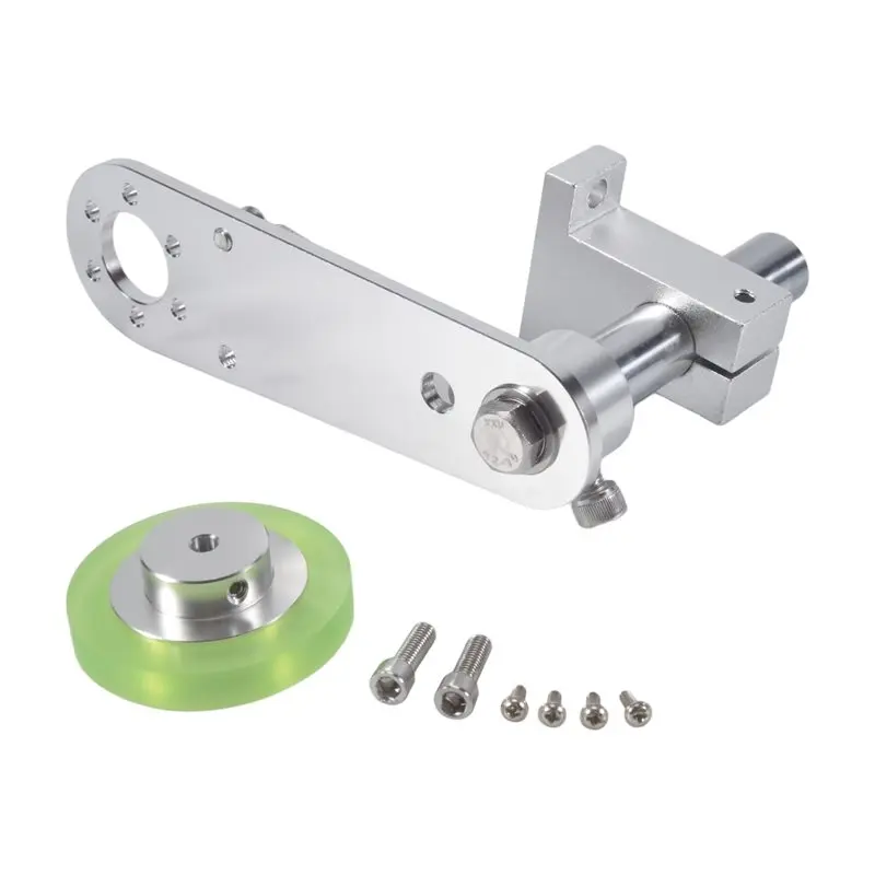 200Mm Aluminum Polyurethane Industrial Encoder Wheel Measuring Wheel With Type 20Mm Aluminum Encoder Mounting Bracket A62X