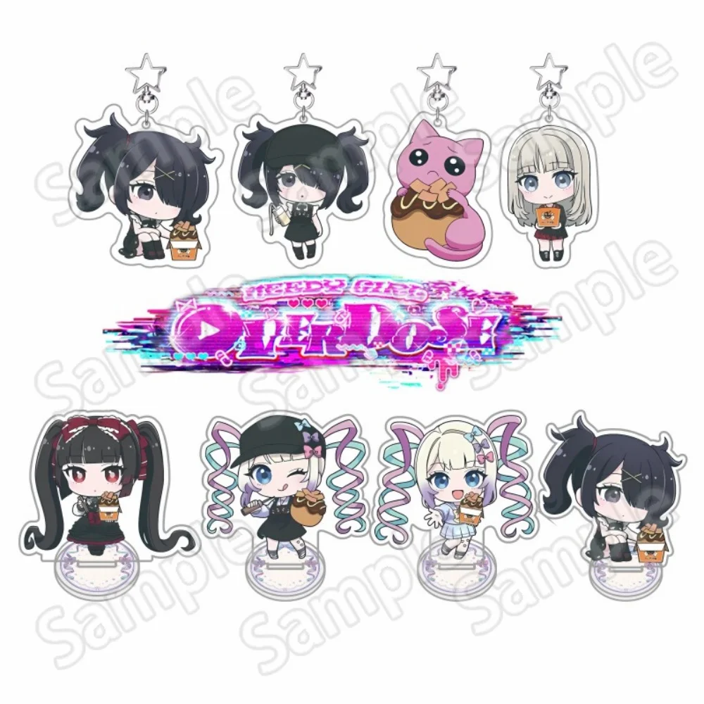 Game Needy Girl Overdose Q Version 6‑10cm Acrylic Stand Keychain Ame Omgkawaiiangel Desktop Ornament Collectible Fan Gift