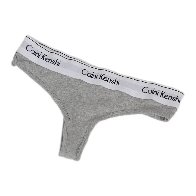 Sexy Panties Women Cotton Underwear Seamless Thongs Low Waist Female Letters Sports G-String Soft Lady Lingerie Tanga