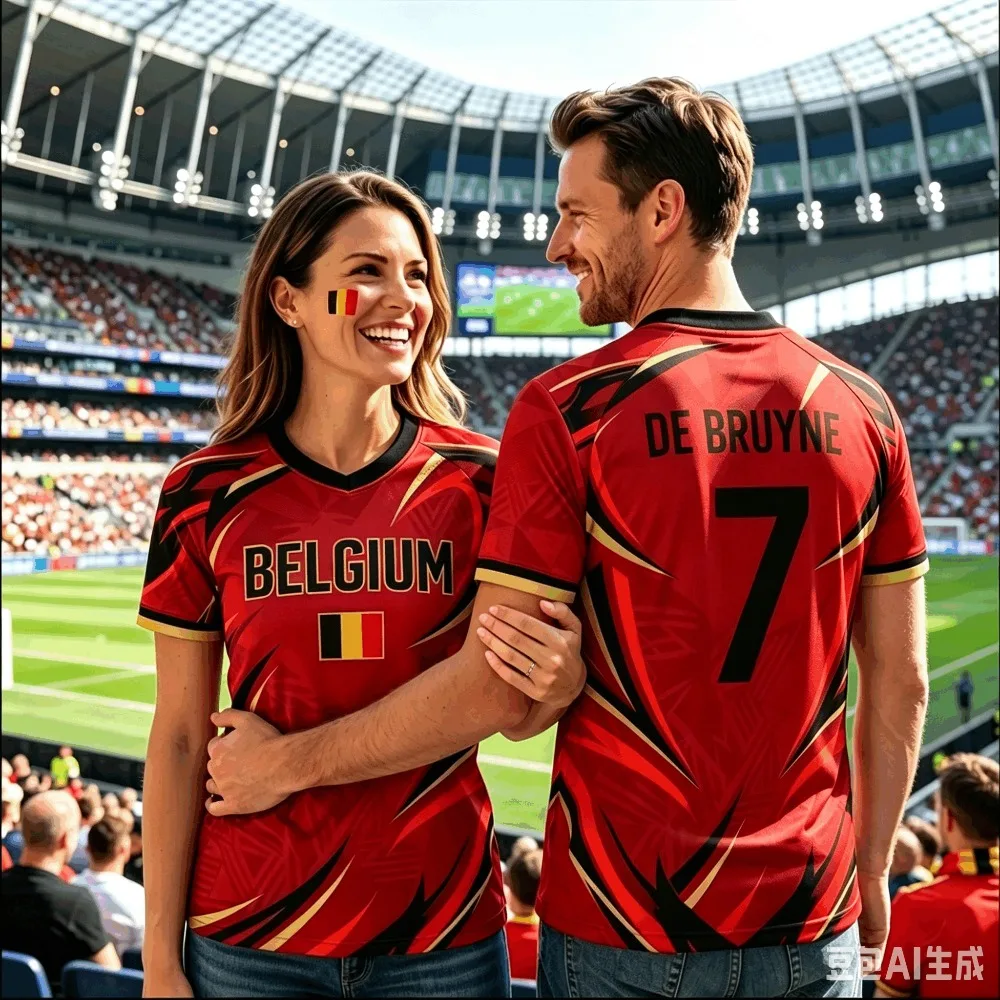 Summer Belgium Soccer T-shirt Tops Soccer 3D Print Football Jersey Men's Casual Tee Shirt Breathable Men Women Short Sleeves Top