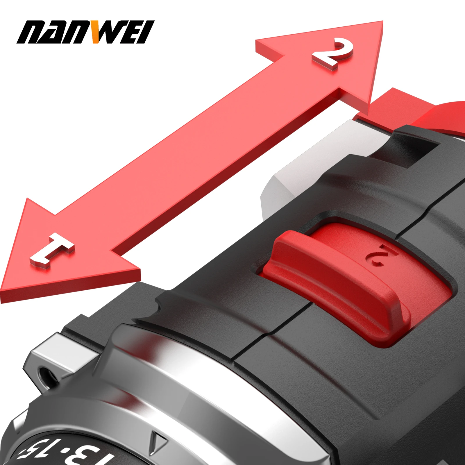 Nanwei 20V Brushless Li-ion Battery Dual Speed Screwdriver Household Electric Screwdriver Cordless Drill Screwdriver