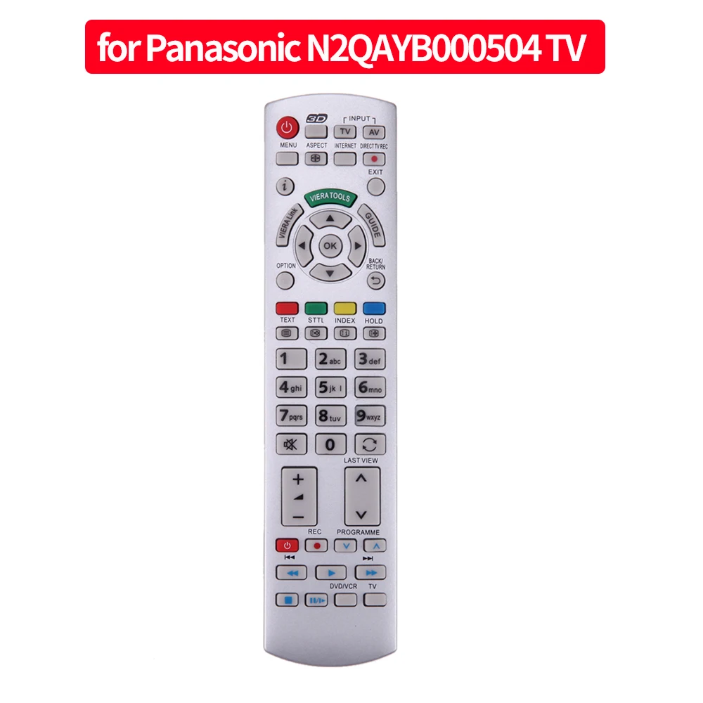 Remote Control Replacement for Panasonic N2QAYB000504 TV Remote Control for N2QAYB000785/TX-L42ES31/TX-L42EW30/N2QAYB000572