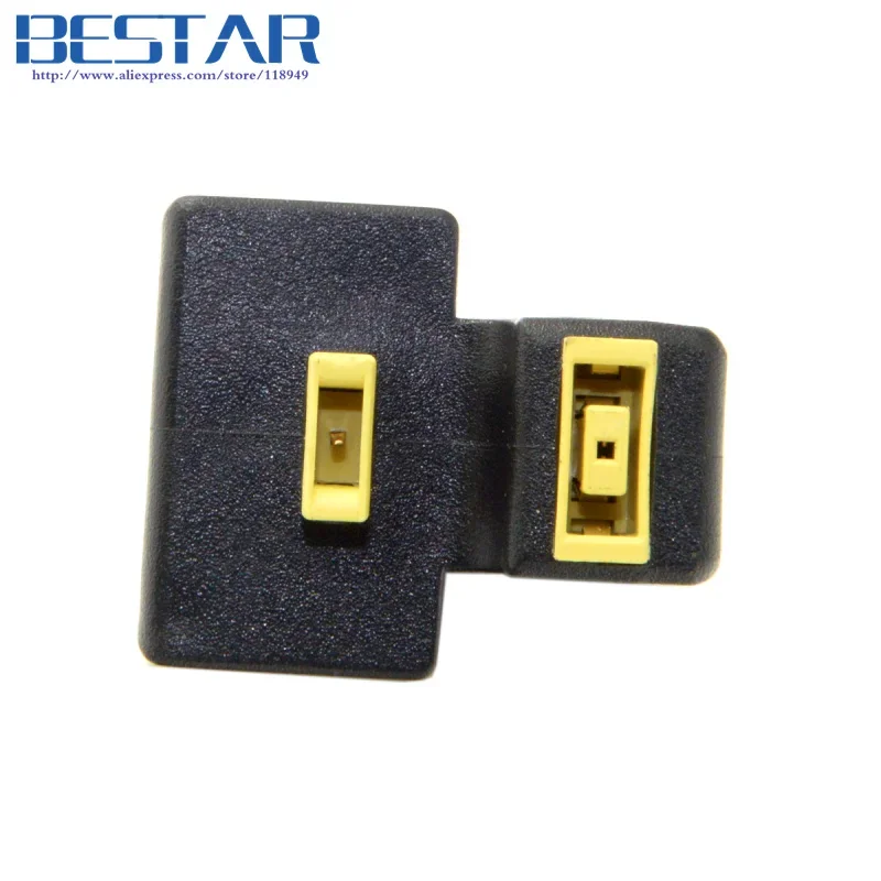 Прямоугольный порт между мужчинами и женщинами, удлинитель зарядного устройства, адаптер питания под углом 180 градусов для ноутбука Lenovo ThinkPad Carbon